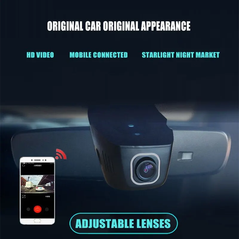 Car DVR Dash Camera Universal Wifi Vehicle DVR Camera Full HD Front And Rear Lens Night Vision Car Vehicle Recorder