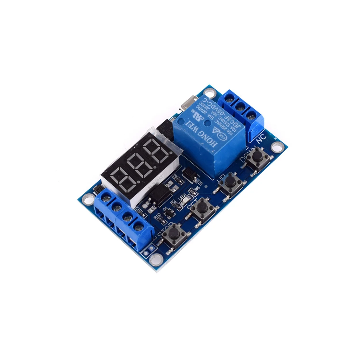 DC 6-30V Support -USB 5V LED Display Automation Delay Timer Control Off Switch Delay Time Relay 6V 9V 12V 24V