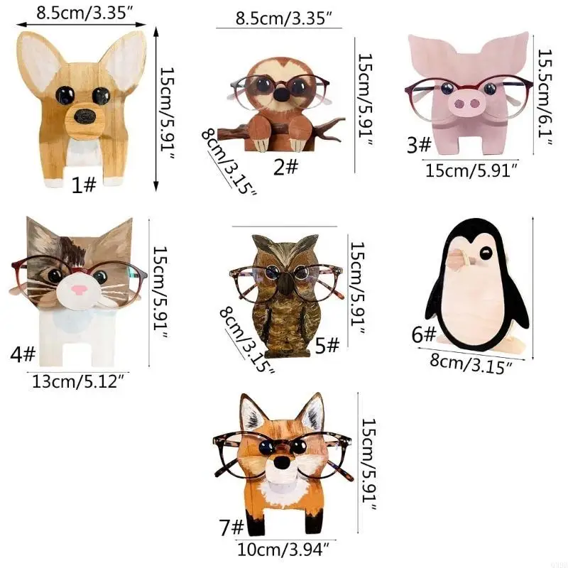 Q39B bril Display Bril Holder schattig dieren Sungasses Rack Kid Kerstcadeau
