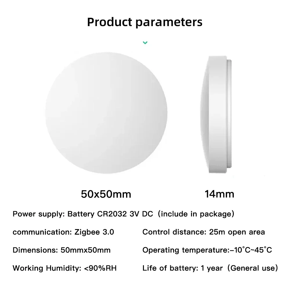 TNCE Tuya Zigbee Smart Scene Switch Smart Switch Automation Tuya Smart Wireless Push Button switches Work With Google Home Alexa