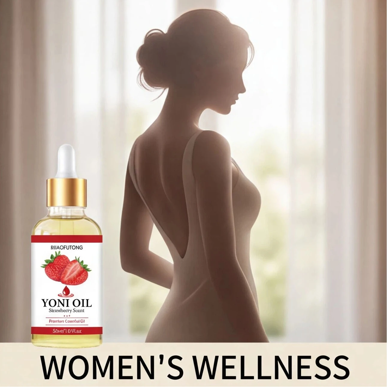 2/4Pc Women Private Care Oil 30ML Strawberry Fragrance Intimate Essential Oil Soft Hydrating Body Care Oil Daily Use