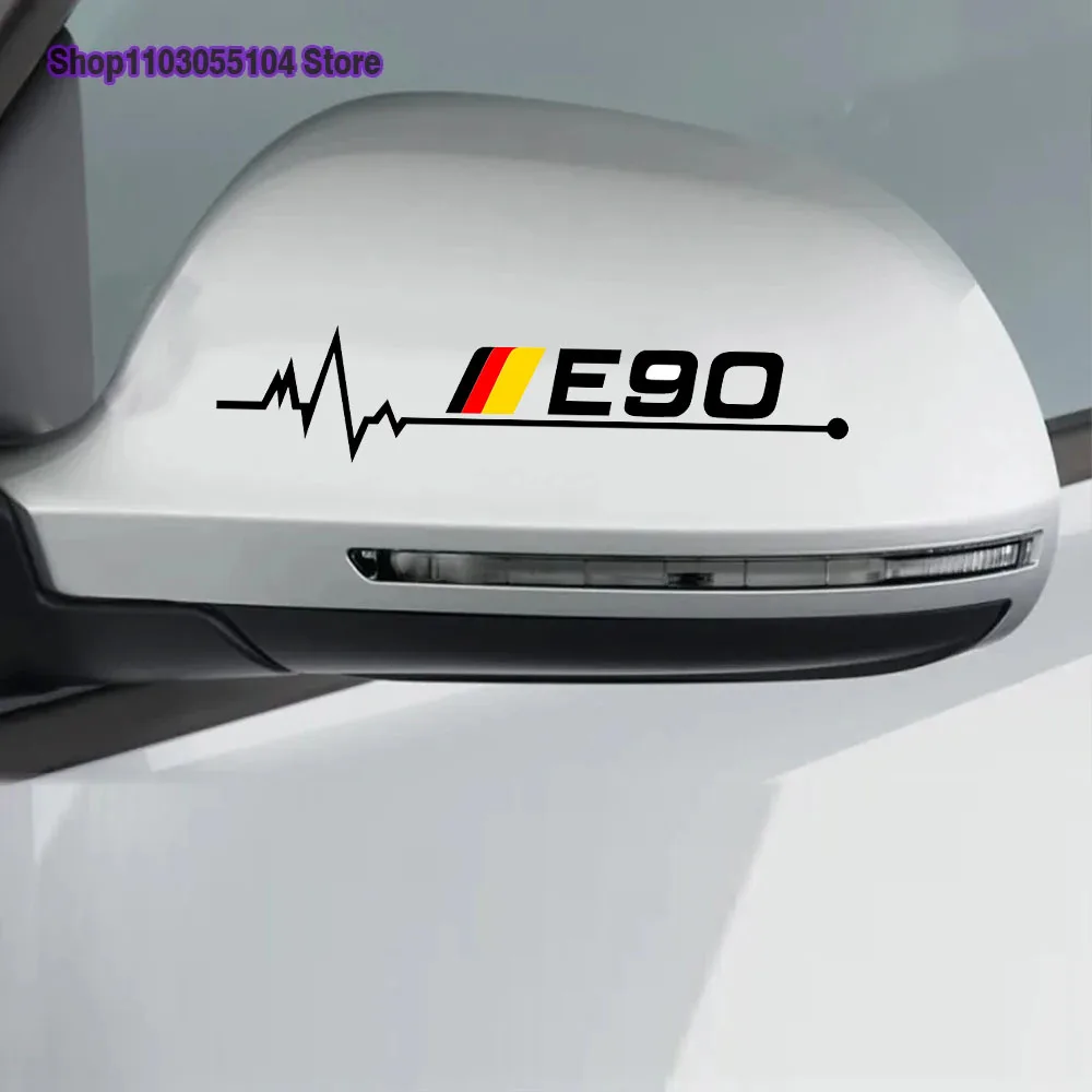 ملصق مرآة الرؤية الخلفية للسيارة ، ملحقات السيارات ، بي دبليو E30 ، E34 ، E36 ، E39 ، E46 ، E60 ، E87 ، E90 ، 2x #4