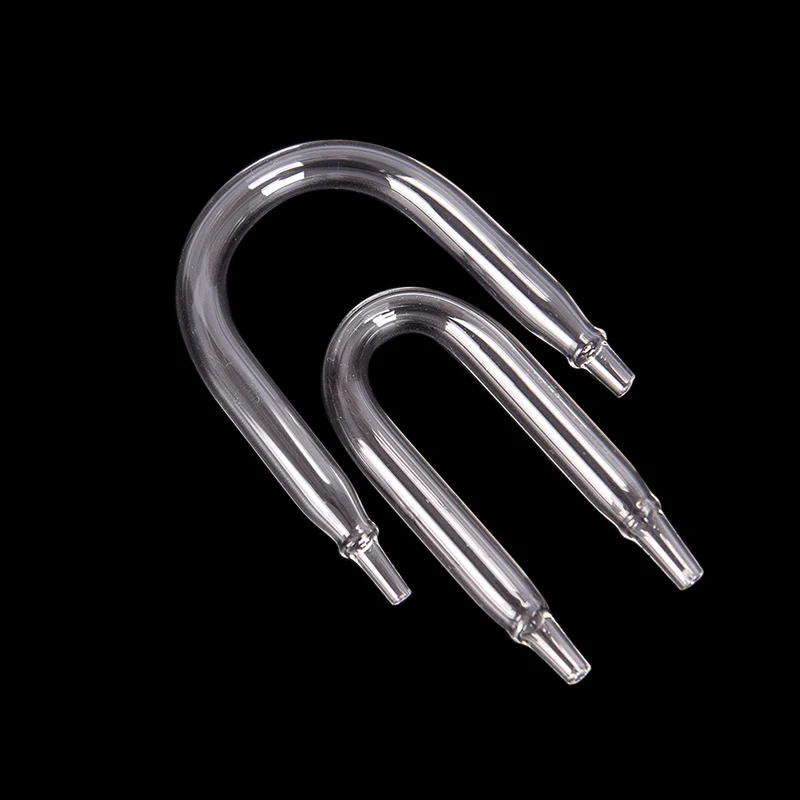 【السلام】صمام فحص موزع ثاني أكسيد الكربون لحوض السمك على شكل حرف U أنبوب زجاجي S/M/L #6