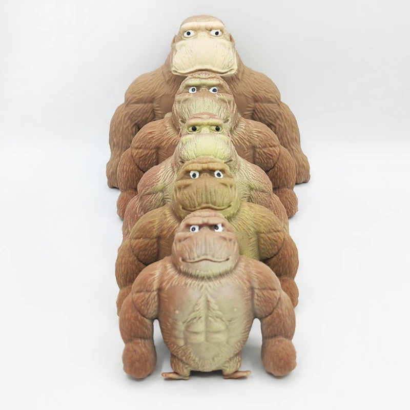 لعبة غوريلا قابلة للتمدد لتخفيف التوتر - سلسلة سحب فيدجيت قابلة للتحويل للقلق، لعبة حسية مكتبية ممتعة للبالغين والأطفال