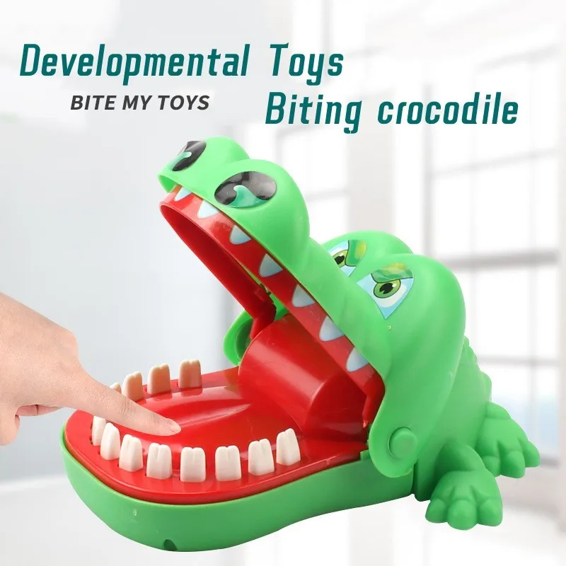 Cartoon Crocodile Biting Fingers Children\'s Prank  Toy Biting Hands Crocodile Parent-child Interaction Toy