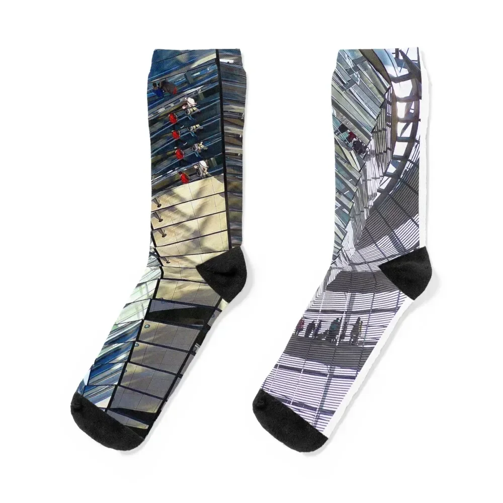 Reichstag Dome German Bundestag Berlin Germany Socks moving stockings crazy Boy Socks Women's