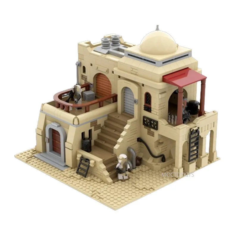 

Famous Film Scene Architecture MOC Building Blocks Mos Eisley Villa Technology Assembly Model Brick Puzzle Toys Christmas Gift