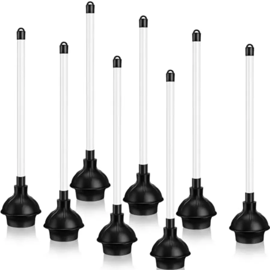 

Hushee Pcs Toilet Plungers Bulk Heavy Duty Commercial Plunger Double Thrust Rubber Force Cup with Handle for Bathroom Showers K