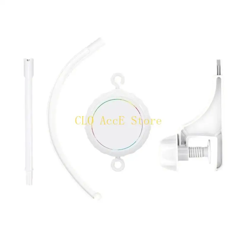 

16FE Crib Music Mobile & Holder for Baby Cartoon Rattle Bells Education Toy Sounding Music Box for Baby SensoryEnlightenment