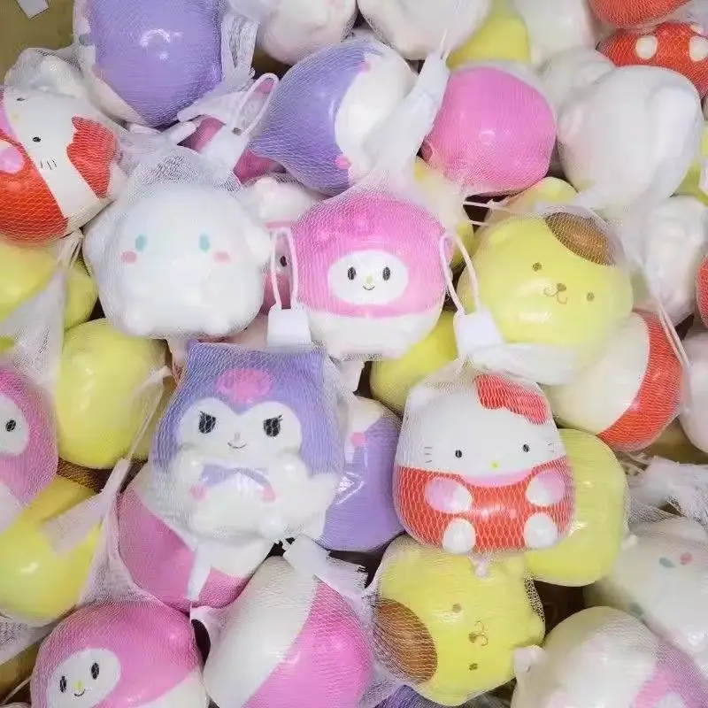 

Squishy Toys Hello Kitty Squeeze Fidget Toys Kawaii Soft Kuromi Relief Stress Toys Cartoon Slow Rising Anime Birthday Party Gift
