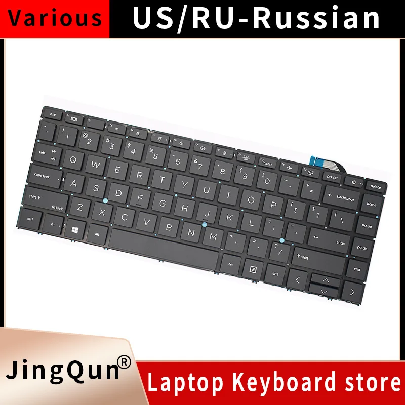 

Русская клавиатура США/RU для HP ZBook Studio G7, клавиатуры для ноутбуков Studio G8, английская M14606-001 PK132YM1D34 SN19MCB4E