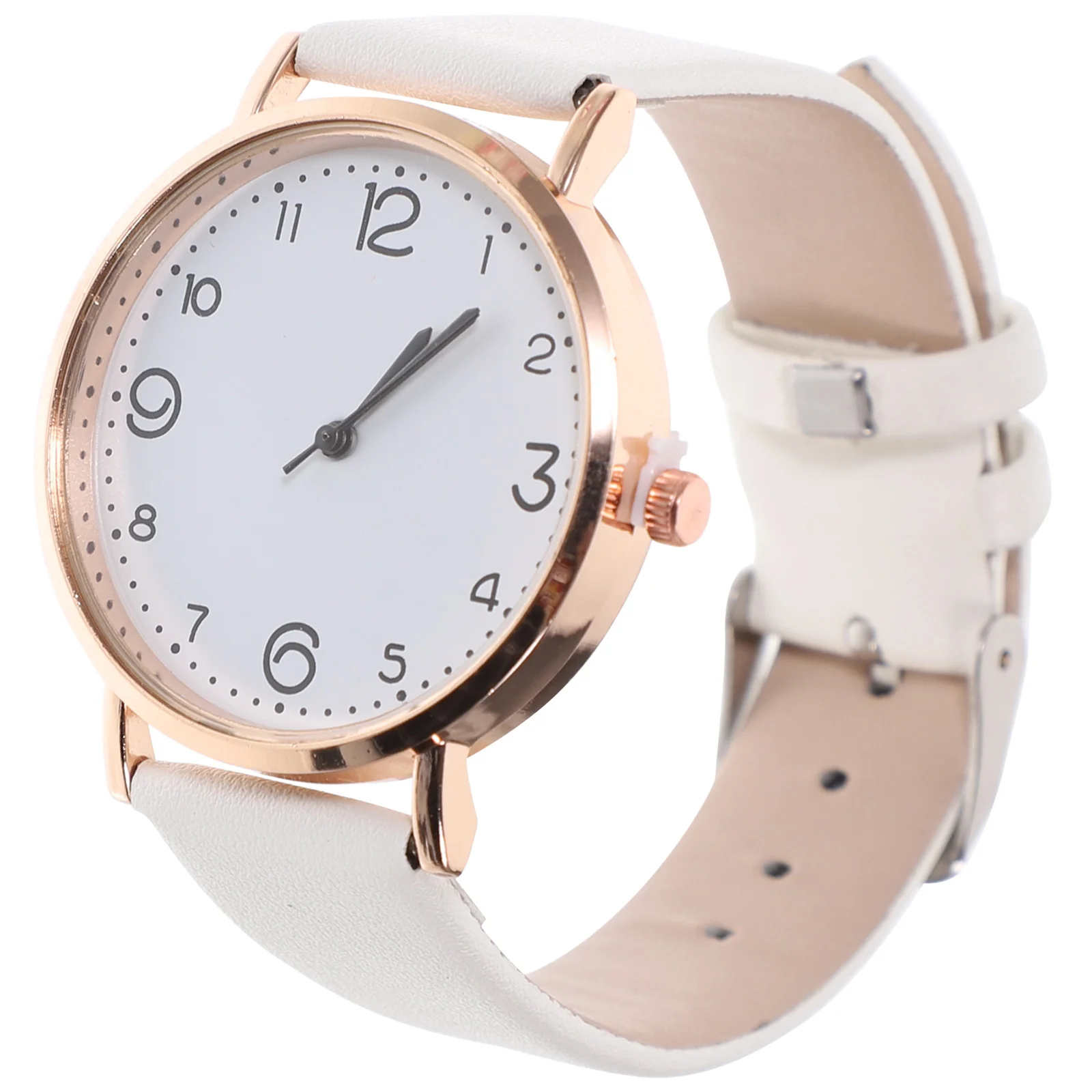 Ladies Watch Wrist Stopwatch Female Girl Casual Ordinary Glass PU Strap Women's