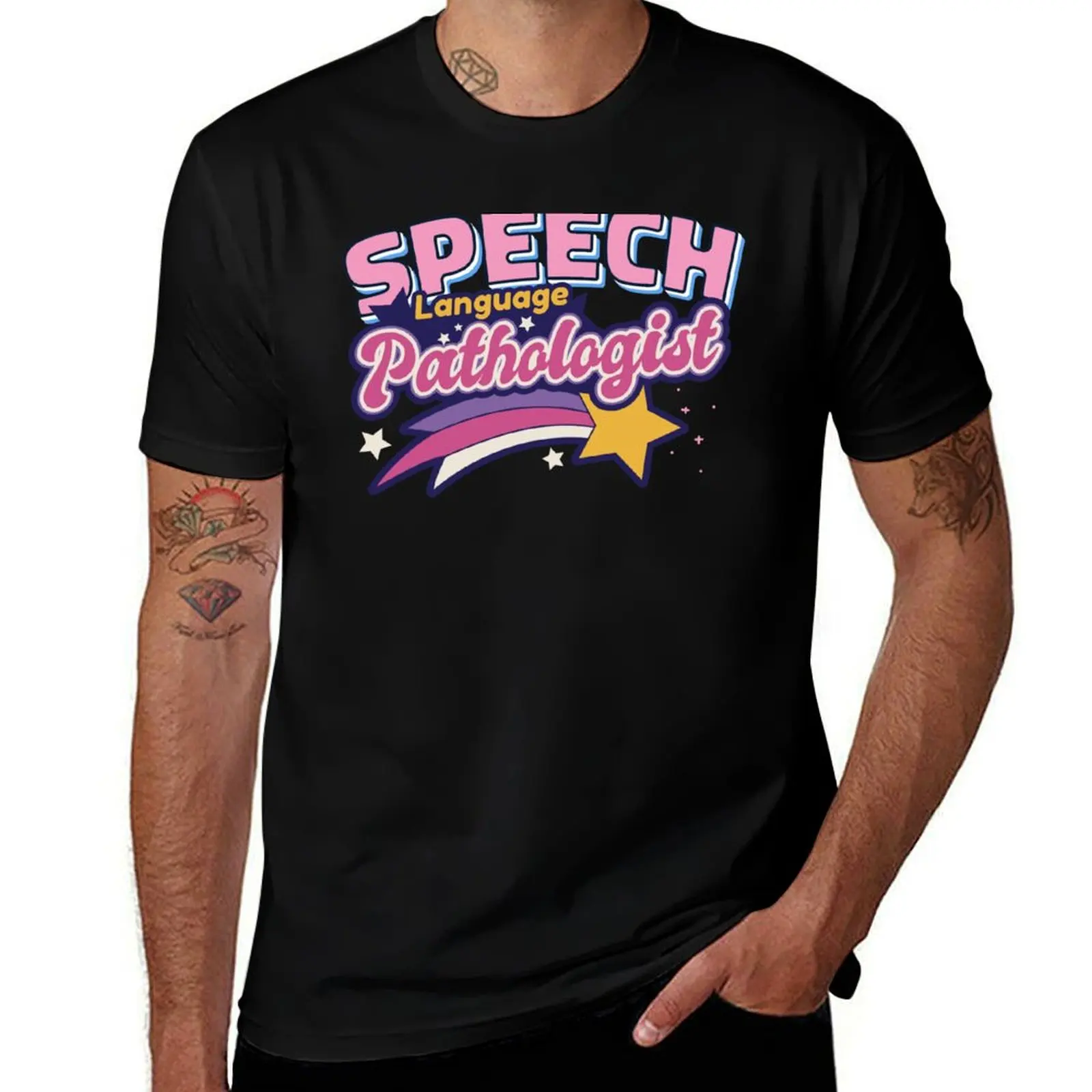 Speech Language Pathologist SLP Art T-Shirt Dry Fit Running Short Sleeve Top T-Shirt