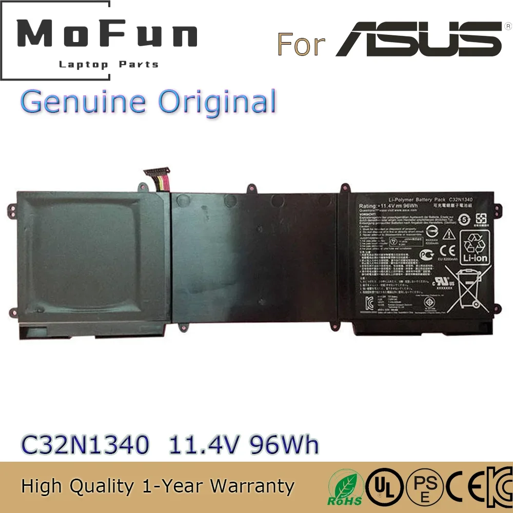 

Brand New Original C32N1340 11.4V 96Wh Laptop Battery for ASUS ZenBook NX500 NX500J NX500JK Series etc.