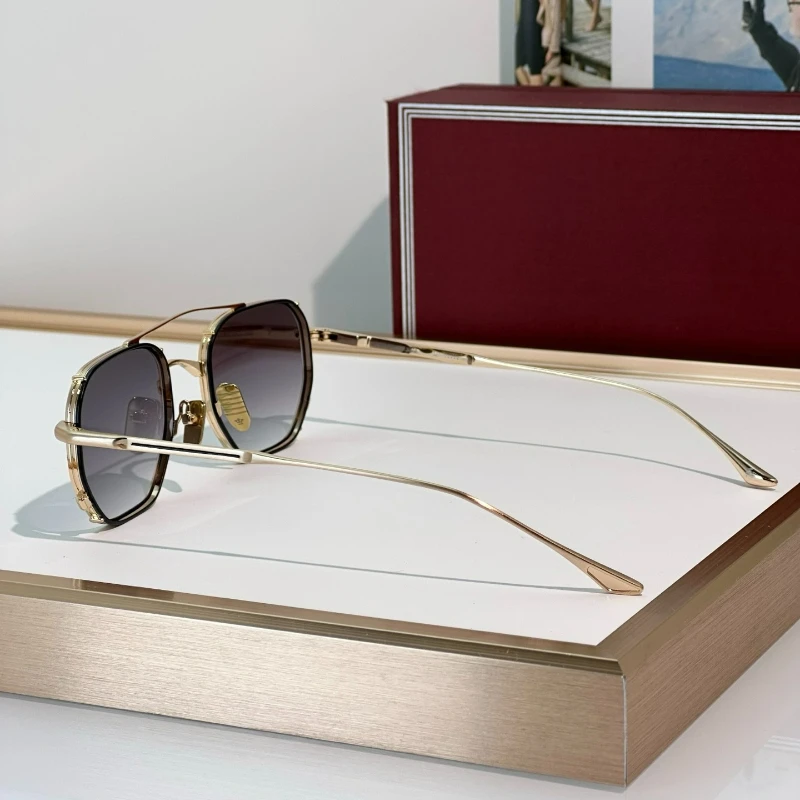 MARBOT Sunglasses Double Bridge Design Handmade Quality Alloy Rectangular Designer Brand Classic Alloy Glasses Outdoor UV400