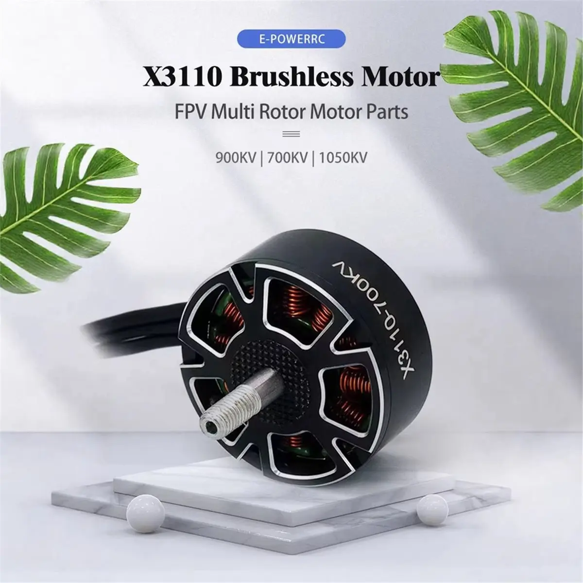 828 Mega Sale E-POWER 3110-900KV Brushless Motor High Torque FPV Multi Rotor Motor for 10inch FPV Racing Drones
