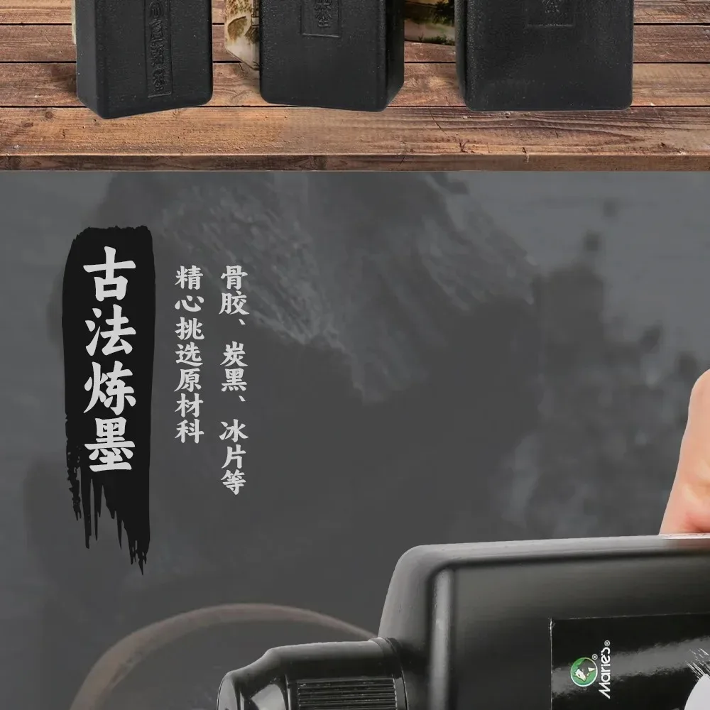 Superdicke chinesische Tinte für Kalligraphie, 500 g, 100 g, 250 g, große Flasche, Malerei, Kunstbedarf – Detail 14