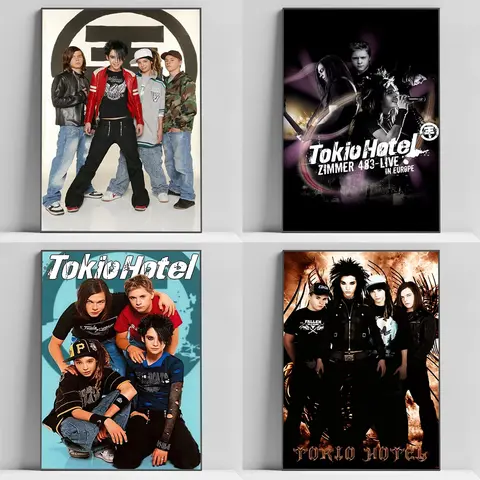 Rock Band Tokio Hotel Poster Posters for Wall Decor Gaming Room Decoration Painting on Canvas Paintings
