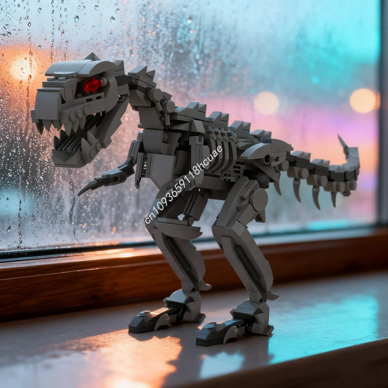 

589pcs MOC TYRANNOSAURA TRON Robotic T Rex Creatored Model Building blocks Assemble DIY Christmas gifts idea Brick toys Birthday
