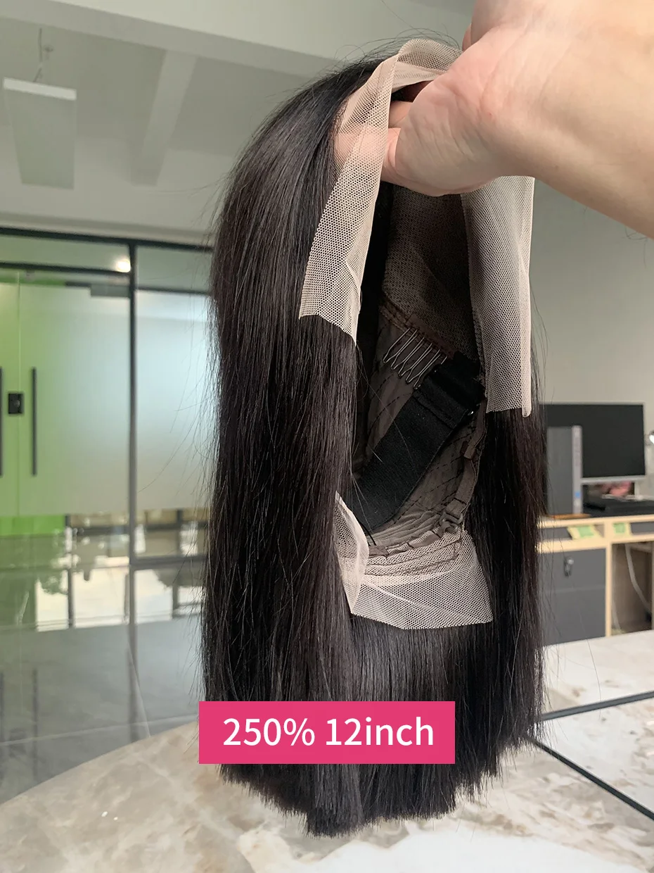 5x5 2x6 Fertig zum Anbringen, kleberlose Perücke, Super Double Drawn, 13x4 13x6 transparente Lace-Frontal-Bob-Perücken, 100% Echthaar, rohes vietnamesisches Haar – Detail 21