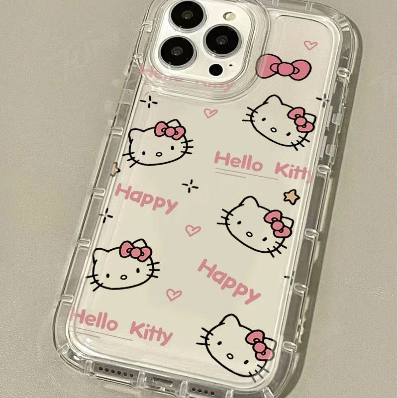 Przezroczyste etui Sanrio Hello Kitty Pochacco do iPhone\'a 15 14 13 12 11 Pro Max XR XS X 8 7 6 6S Plus SE 2020 Wstrząsoodporne silikonowe etui