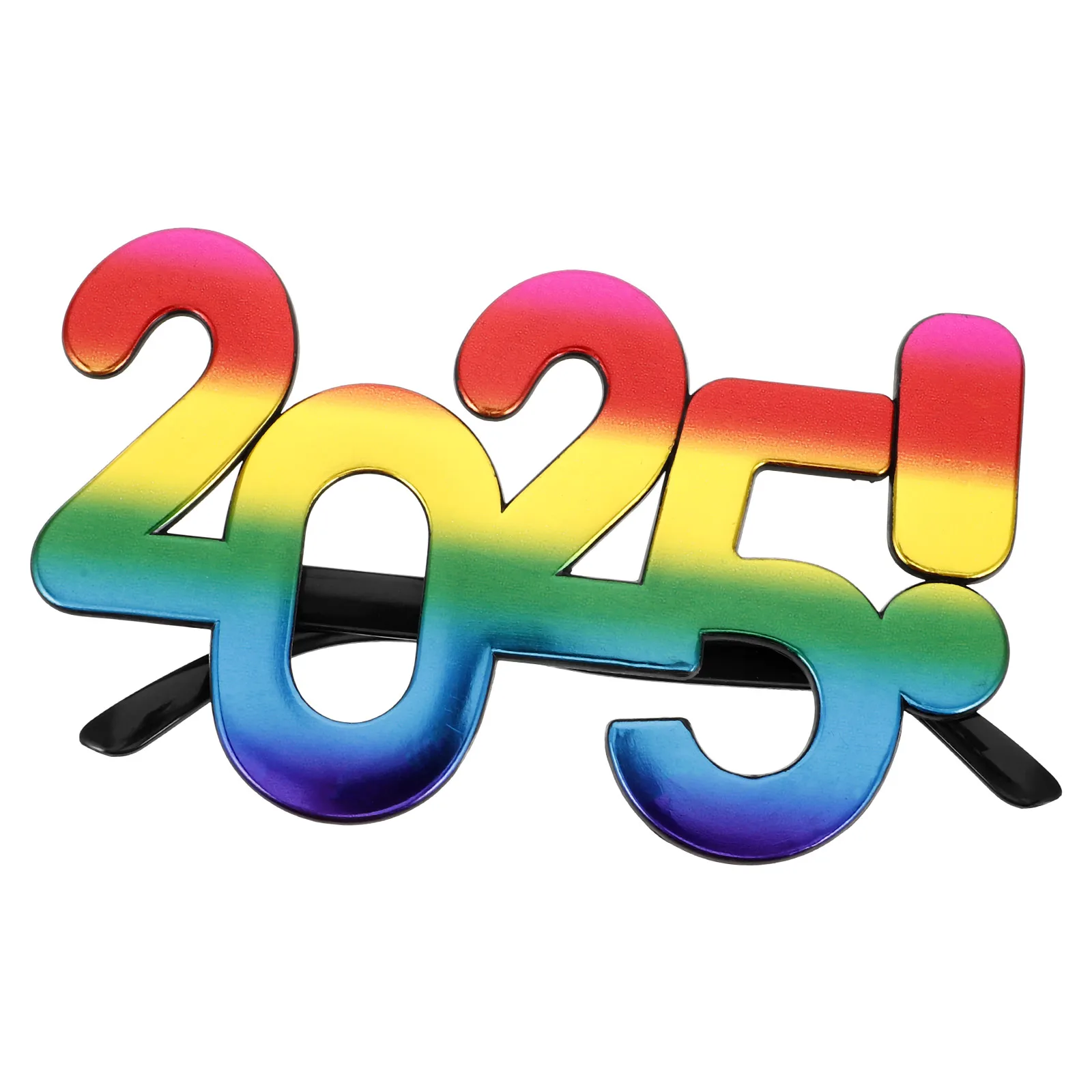 

2025 Plastic Party Glasses Lightweight Creative Design New Year Eve Celebrations Photo Props New Year Party Eyewear