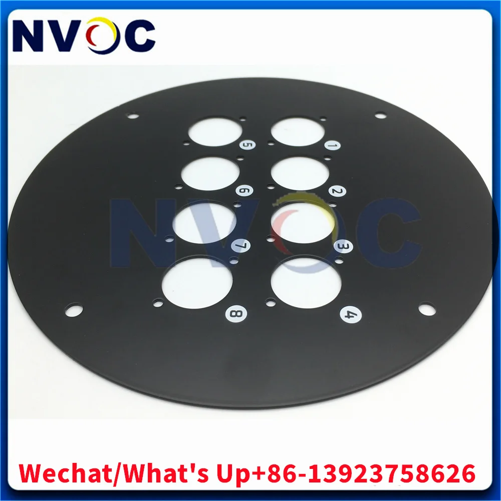 لوحة تكلفة الشحن-185-8 فتحات لـ 380 كابل شبكة الألياف الضوئية المحمول المحمول DVI CPRI إشارة تناول ملف بلاستيكي فارغ