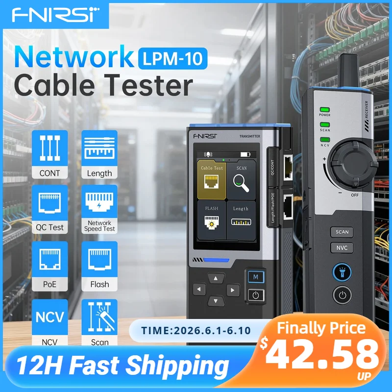 FNIRSI LPM-10A スマートケーブルロケーター RJ45 RJ11 LAN トラッカー