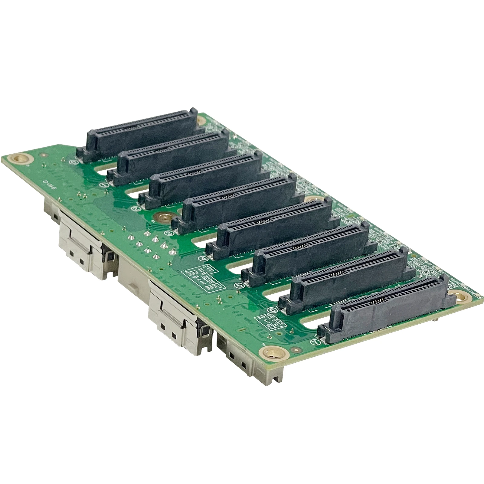 ZhenLoong 8 Bay 2.5 بوصة NVMe U.2 قفص وحدة SSD صلب قابل للتبديل السريع Gen4 32Gb لوحة الكترونية معززة SFF8654 مساحة تركيب لـ 2 DVD-ROM