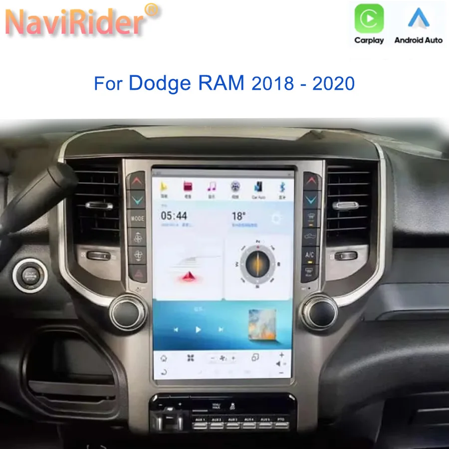 

12.1inch Car Android 13 IPS Touch Screen For Dodge RAM 2018-2020 Carplay Multimedia Stereo Video Player GPS Navi Head Unit 4G BT