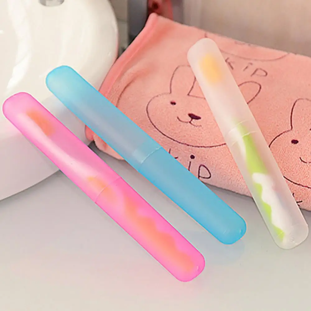 Toothbrush Box Travel Toothbrush Tube Cover Case Toothbrush Case Protect Box Health Tooth Brushes Toothbrush Holder Put 1- 2 Pcs