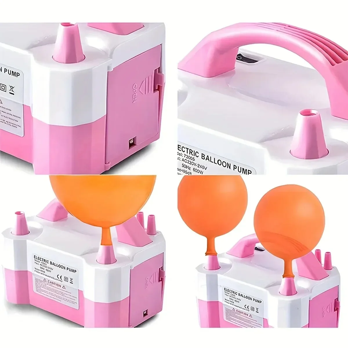 Electric Balloon Inflator Balloon Inflator Pump Can Inflate Two At The Same Time Has Two Modes Good For Decorating The Room