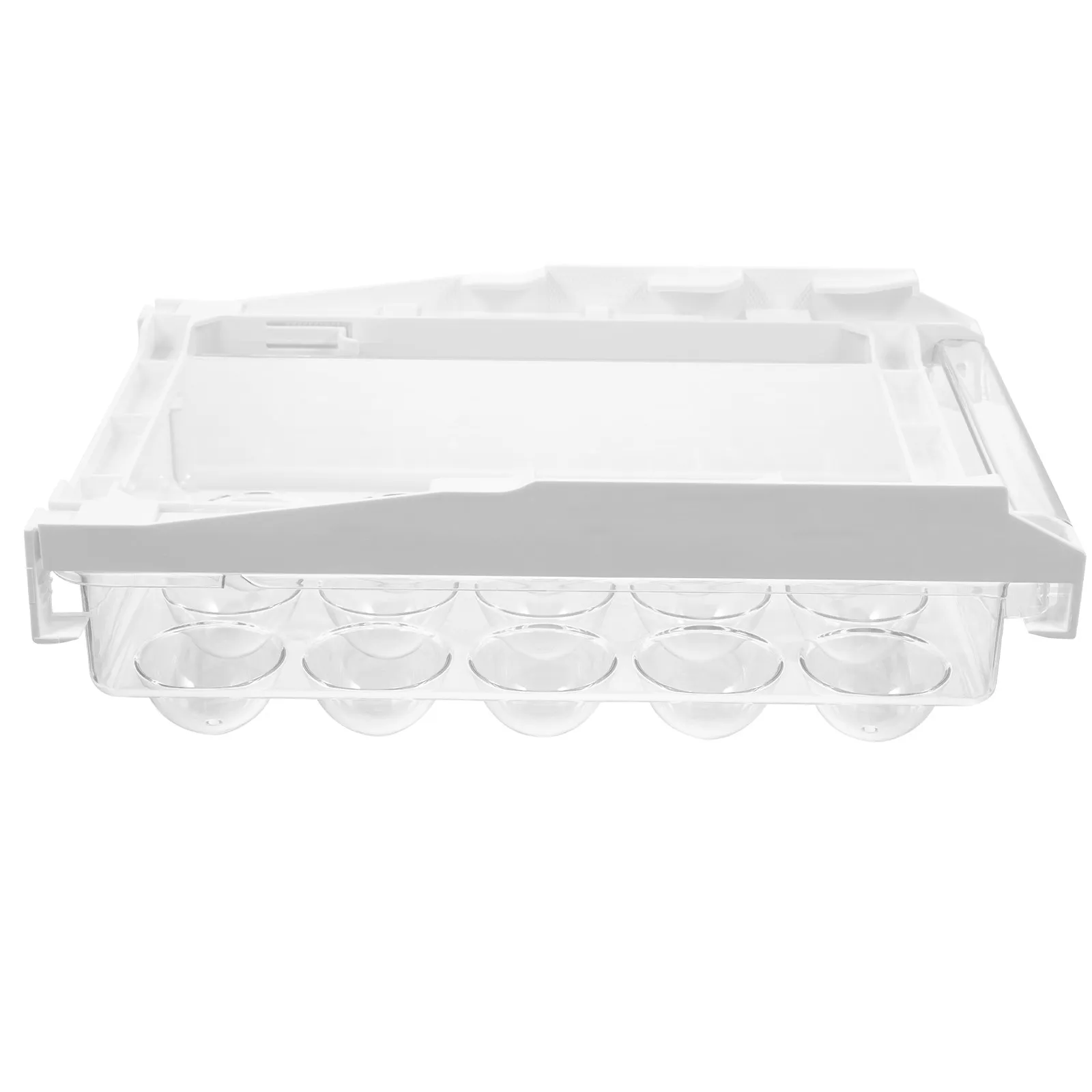 

1 шт. Прозрачный подвесной органайзер для яиц в холодильник, контейнер для хранения яиц с несколькими отделениями, кухонный органайзер