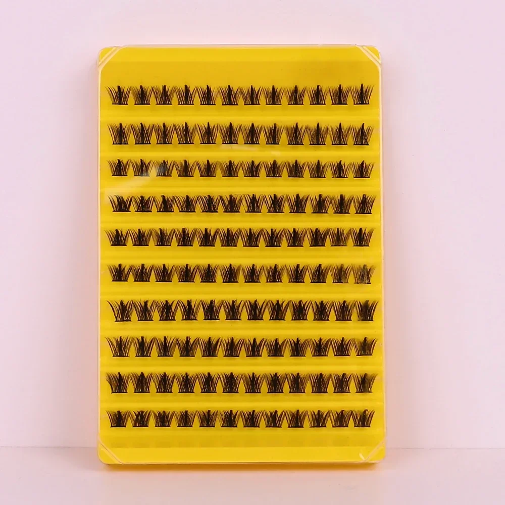 120 Clusters Lashes D Curl Individual Lash Clusters False Eyelashes Extension Natural Look Reusable