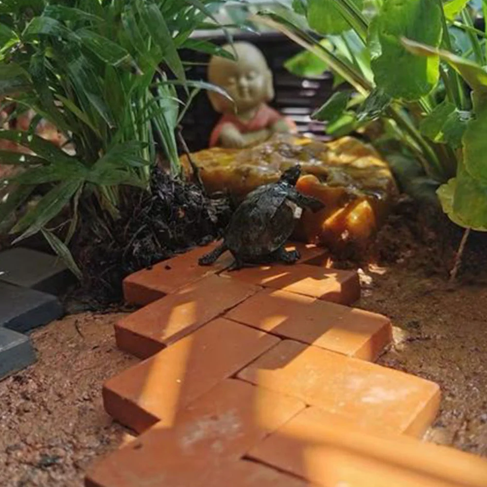 40 قطعة من الطوب الصغير للمنازل لتقوم بها بنفسك ديكور طاولة الرمل كافية الطوب الصغير لصياغة نماذج الحائط الصناعية الواقعية ساحة #4