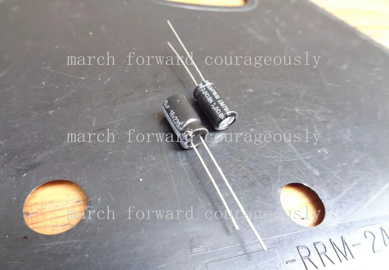

100pcs for AISHI power capacitor NB 16V 220UF 6X11 with high temperature resistance up to 130 degrees