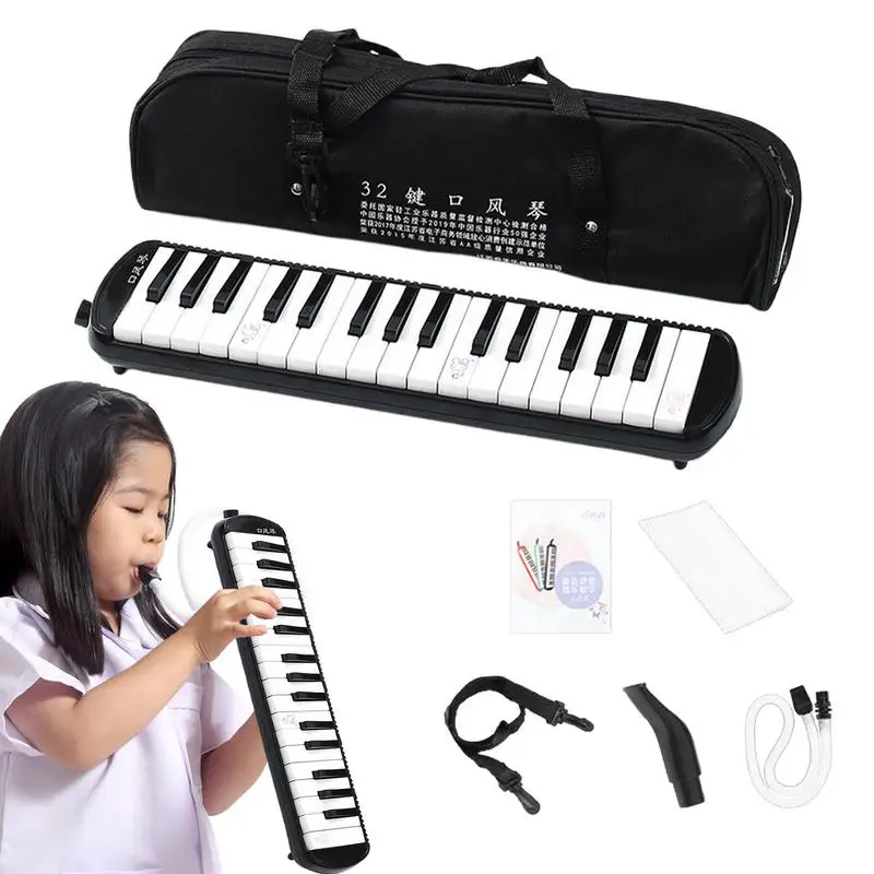 Melodica For Adults Wind Instrument Melodica Instrument 32 Key Keyboard Harmonium Instrument With Carrying Bag For Beginners &