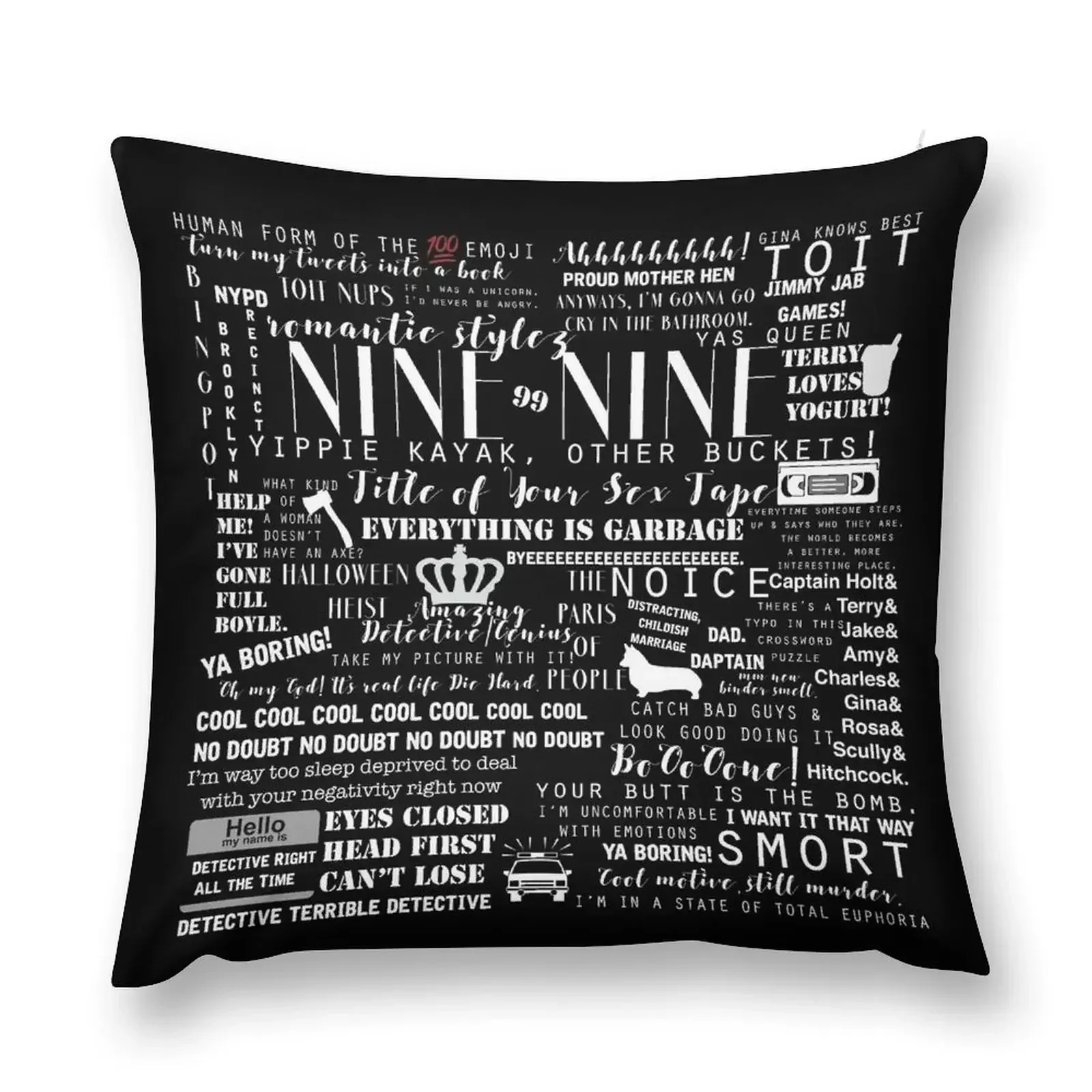 B99 Memorable Quotes (White on Black) Throw Pillow Pillowcase Decorative Cushions For Luxury Sofa autumn pillowcase pillow