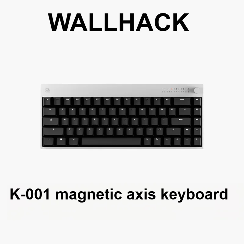 Wallhack K-001 Hall Effect Magnetic Axis Keyboard 68 Keys Aluminum Alloy Wired 8k Hotswap Ergonomics Esports Gaming Keyboard
