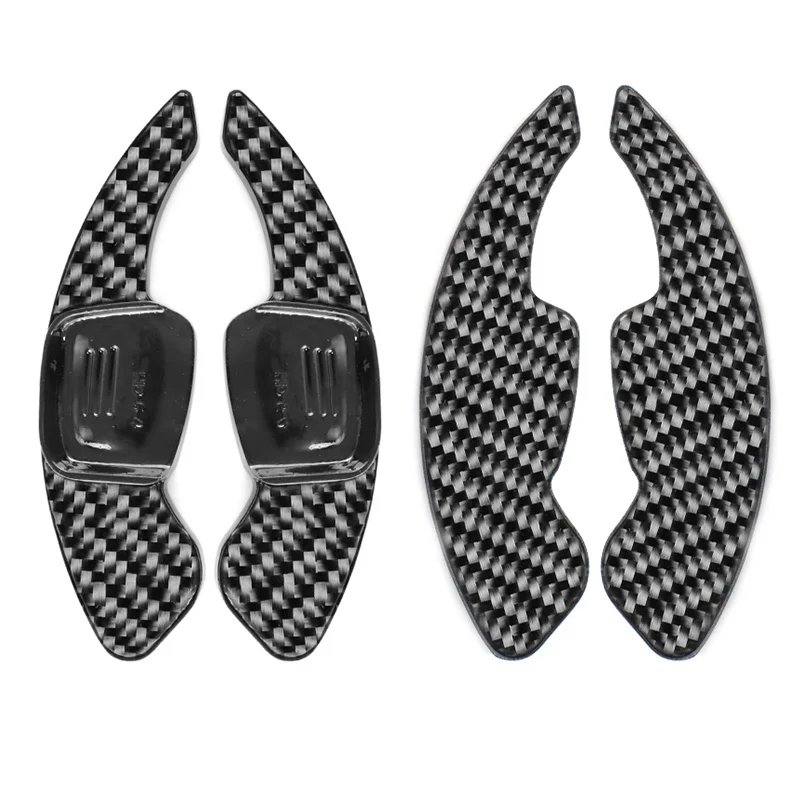 Carbon Fiber Steering Wheel Paddle DSG Shift Cover For VW Golf 5 6 MK6 GTI R Jetta MK5 Passat B6 B7 Polo Tiguan SCIROCCO TOUAREG