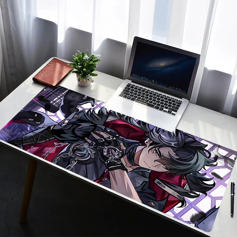 Mouse Pad Computer Gaming Accessories Mousepad Rubber Extended Desk Mat G-genshin Impact Wriothesley Laptop Gamer Keyboard Pad