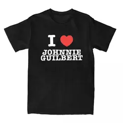 Men's T-Shirt I Heart Johnnie Guilbert Awesome 100% Cotton Tees Short Sleeve T Shirts Round Neck Clothes Plus Size