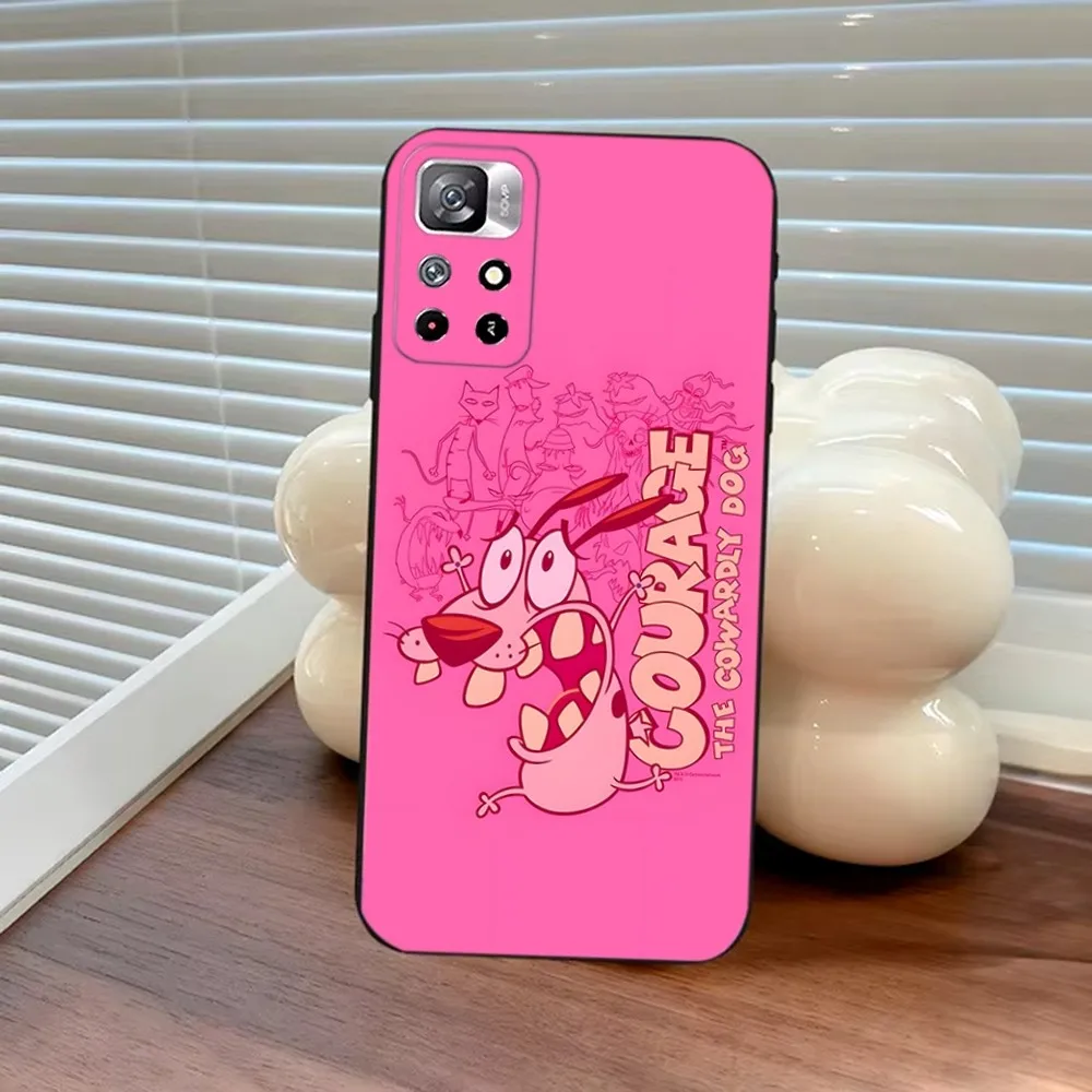 Dog C-Courage The C-Cowardly Phone Case For Samsung S25,S24,S23,S22,S21,FE,S30,S20,S10,Plus,Ultra,Lite 5G Silicone Cover