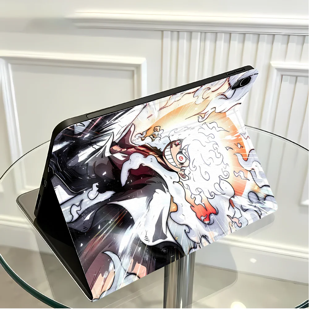Case for Apple iPad 10th 7/8/9th Air 11 13 M4 M3 M2 A16 2026 Pro11 13 With Pencil Holder Air 4/5/6th One Pieces Zoros Luffys