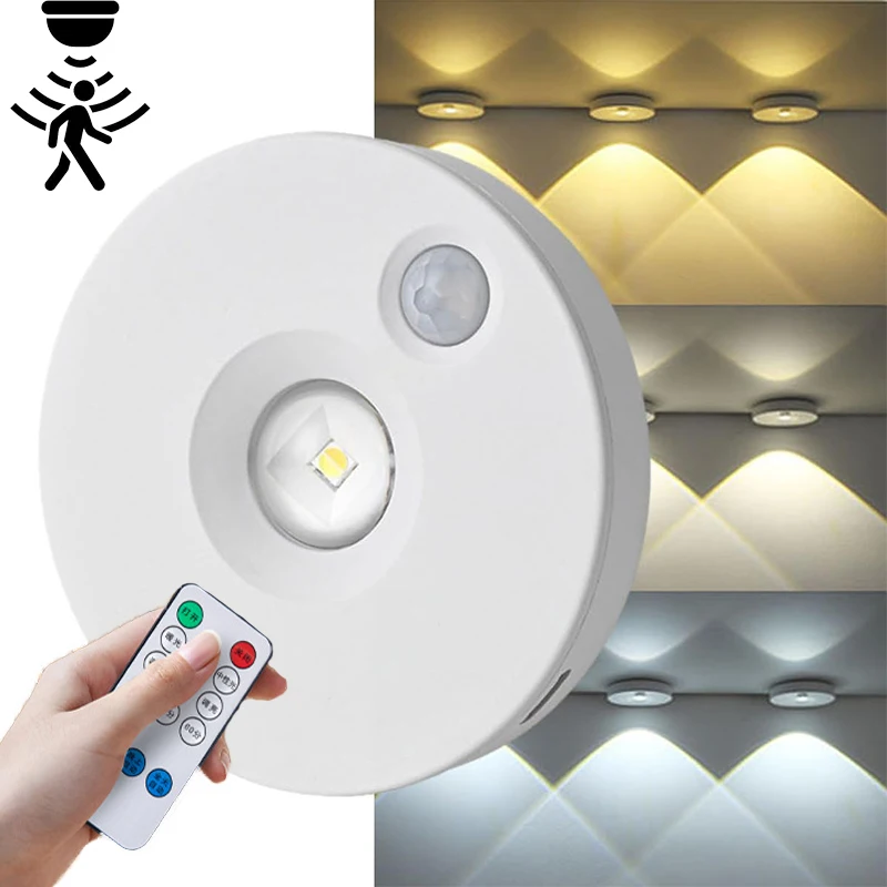 

LED Under Cabint Lights Motion Sensor Night Light Dimmable USB Rechargeable Wireless Kitchen Lamps Aisle Closet RoomDecor