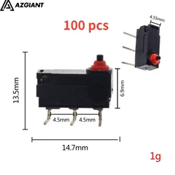 10-100 pcs car door lock micro push switch power door and window waterproof high current for Skoda Octavia for Kia Venga