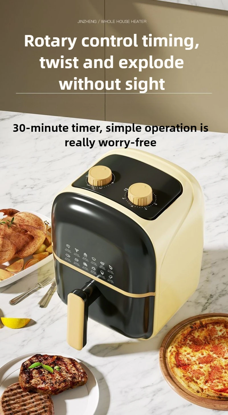 220V 8.5L 에어 프라이어 자동 전기 오븐 뒤집기 없음 새로운 대용량 다기능 지능형 오일 프리 통합