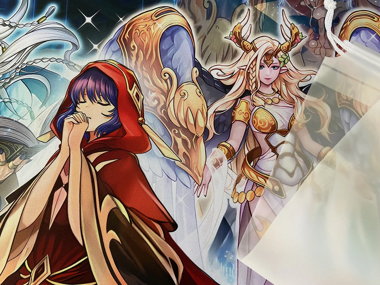 YuGiOh SilenForce Mat Lo, Le Preghiere del Voiceless Voice Mat TCG Playmat CCG Trading Card Game Mat Tappetino per mouse in gomma Borsa gratuita