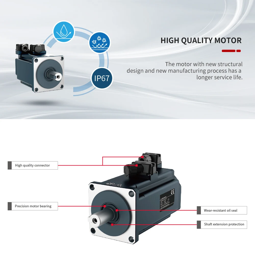 Good Price Servo Manufacturer Digital Ac Servo Motor And Driver 1300W-380V Without Brake