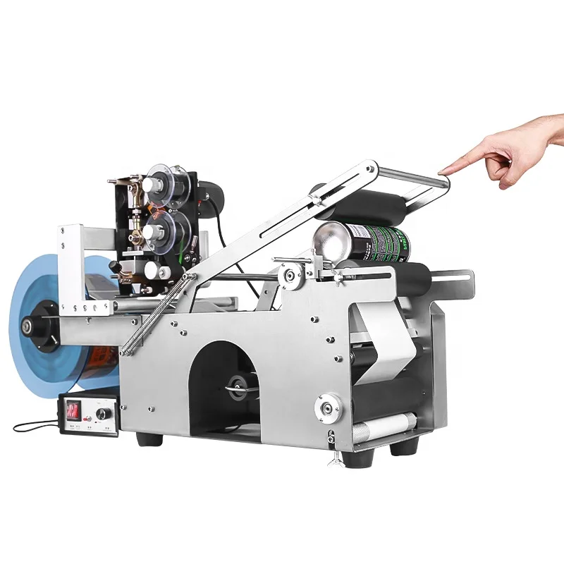 

Semi-automatic Sticker Labelling Machine Industrial Label Machine Round Bottle Labelling Machines